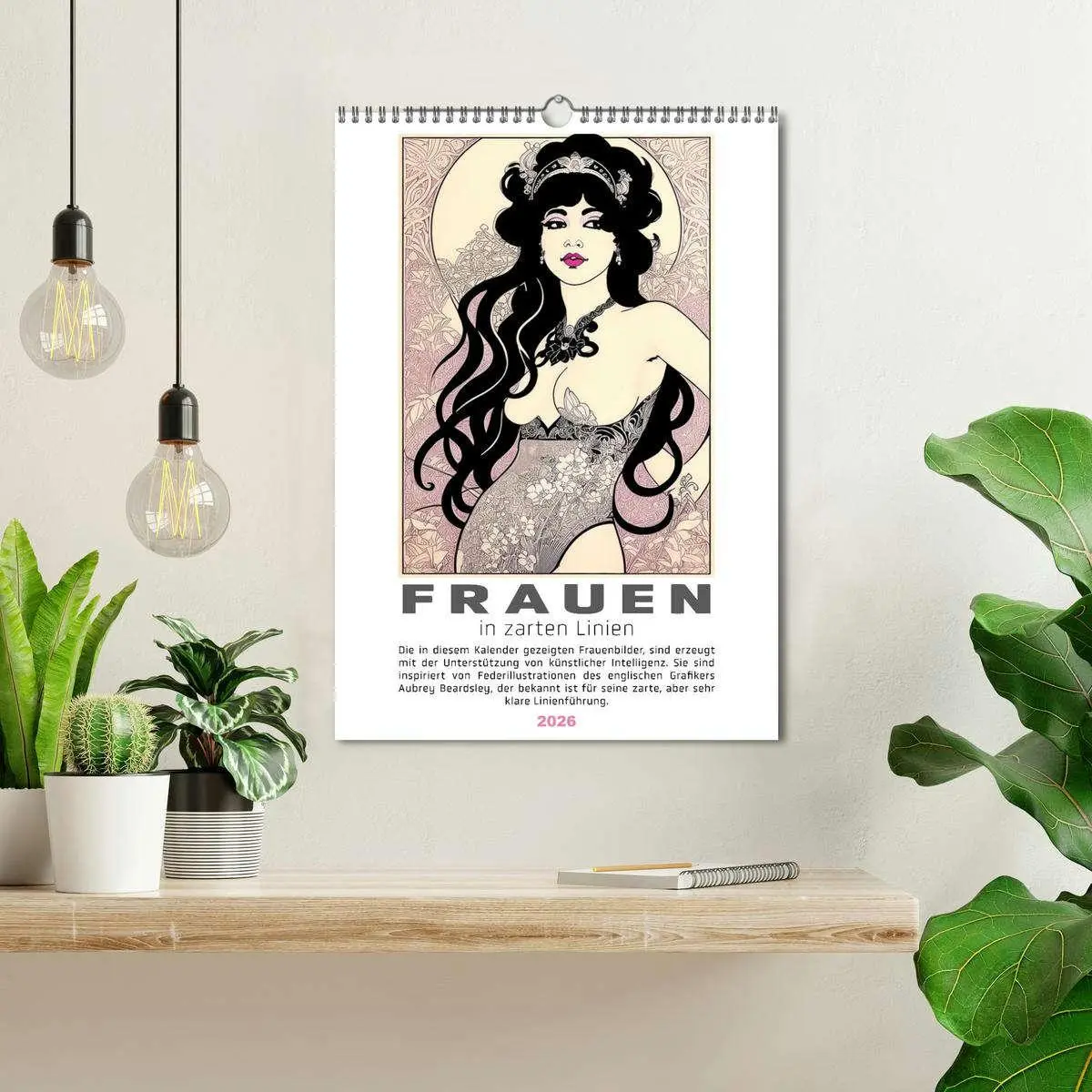 Bild: 9783457245897 | Frauen in zarten Linien (Wandkalender 2026 DIN A3 hoch), CALVENDO...