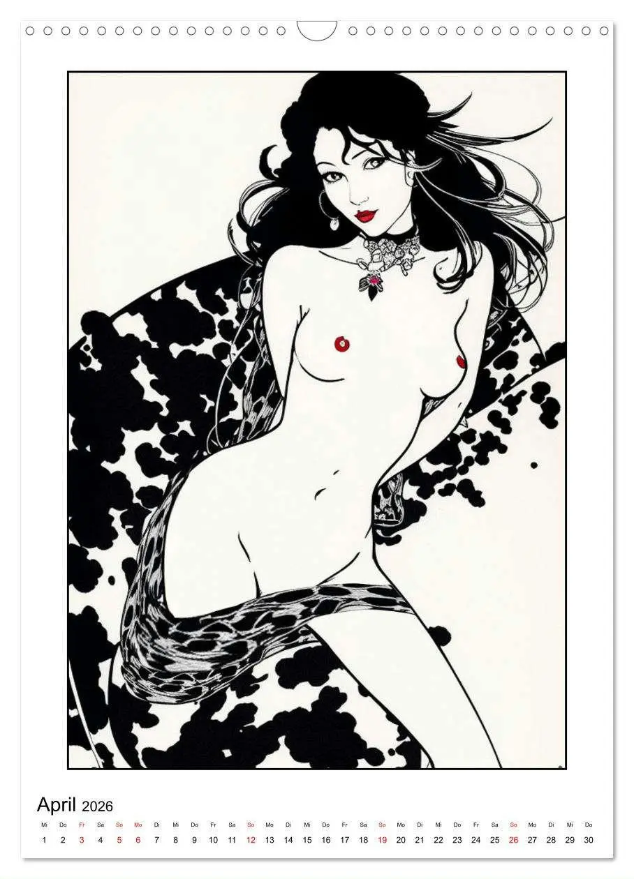 Bild: 9783457245897 | Frauen in zarten Linien (Wandkalender 2026 DIN A3 hoch), CALVENDO...