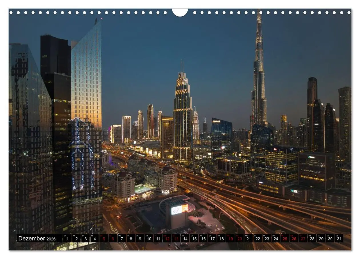 Bild: 9783516645897 | Dubai Panoramen (Wandkalender 2026 DIN A3 quer), CALVENDO...
