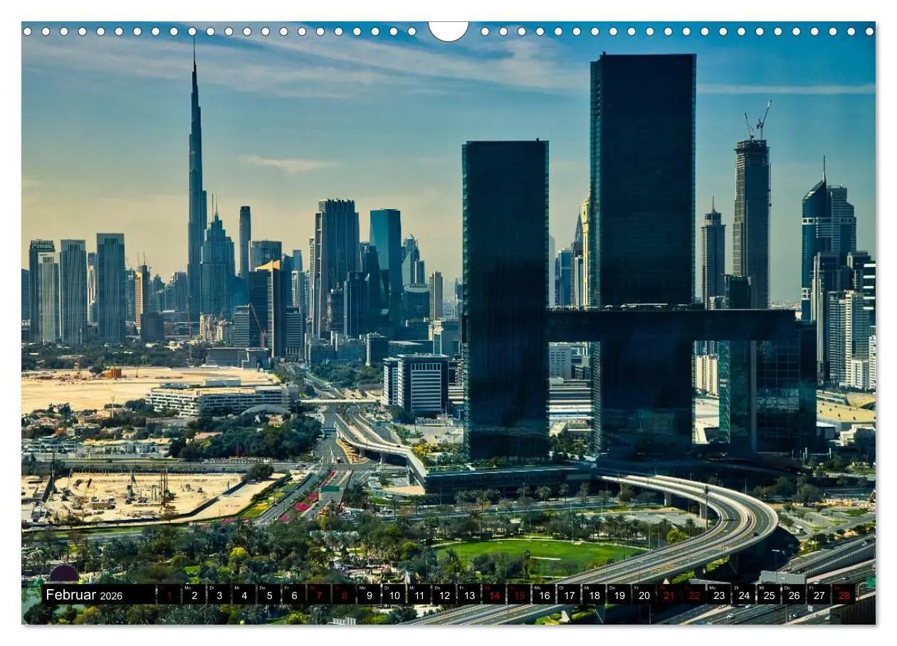 Bild: 9783516645897 | Dubai Panoramen (Wandkalender 2026 DIN A3 quer), CALVENDO...