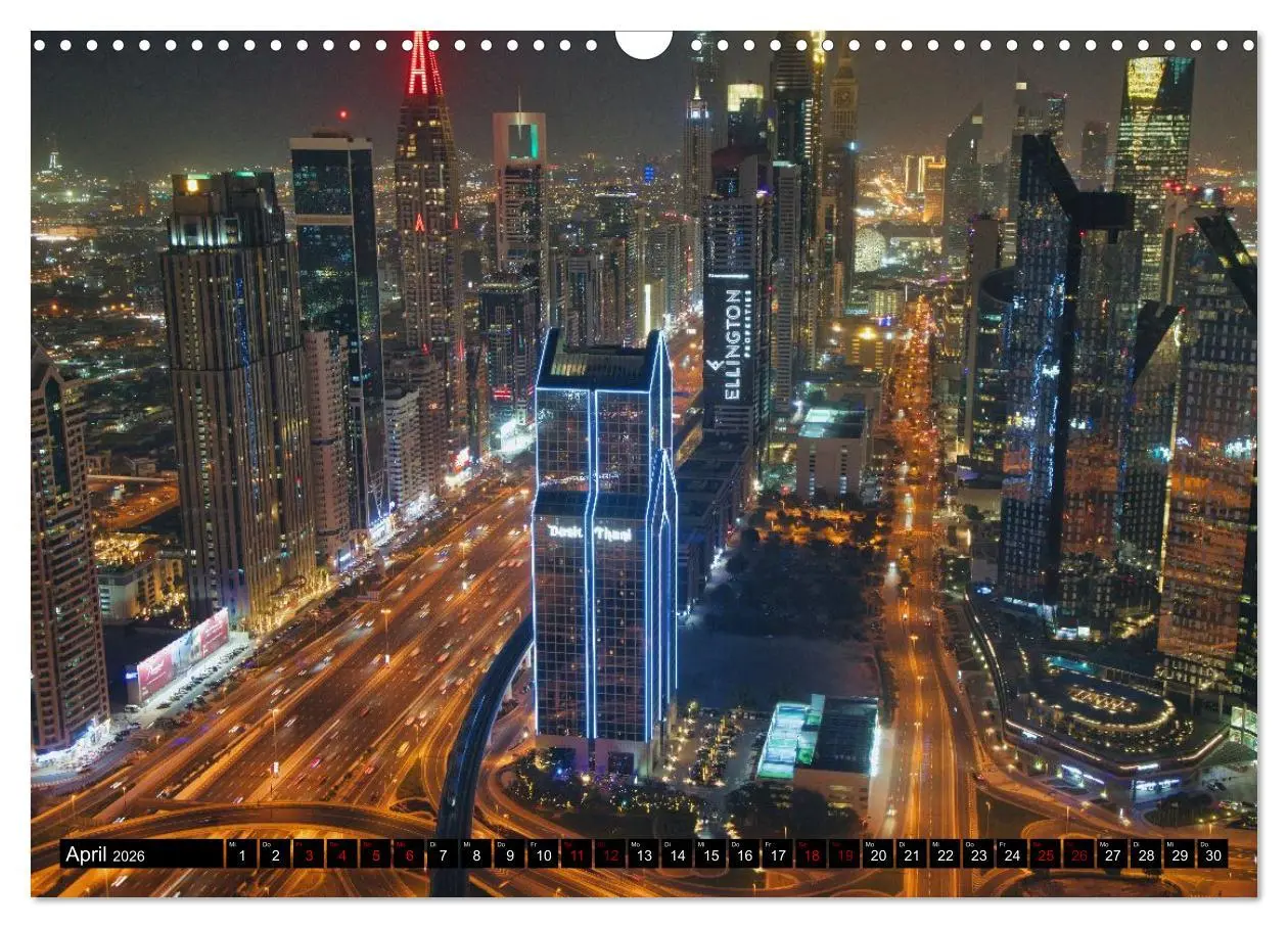 Bild: 9783516645897 | Dubai Panoramen (Wandkalender 2026 DIN A3 quer), CALVENDO...