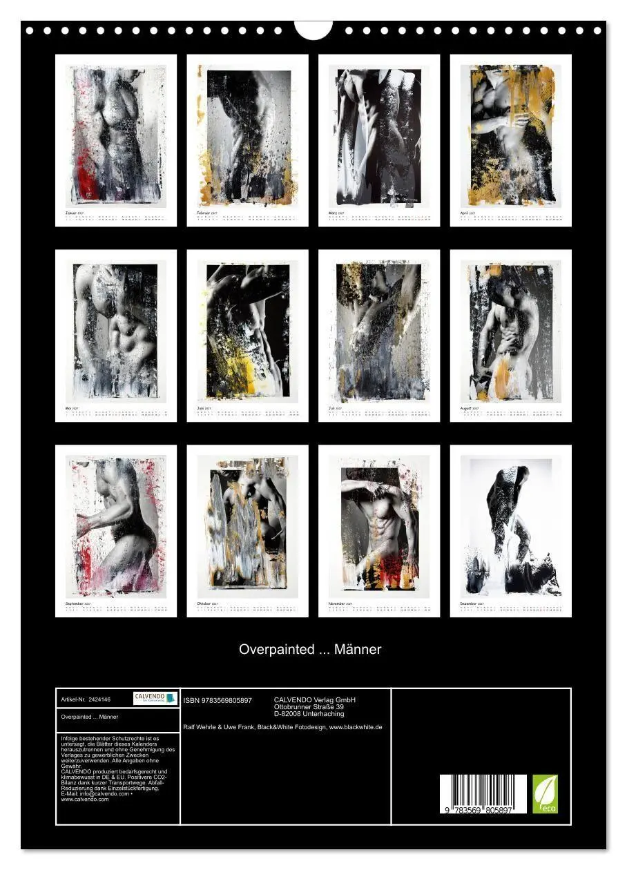 Bild: 9783569805897 | Overpainted... Männer (Wandkalender 2027 DIN A3 hoch), CALVENDO...