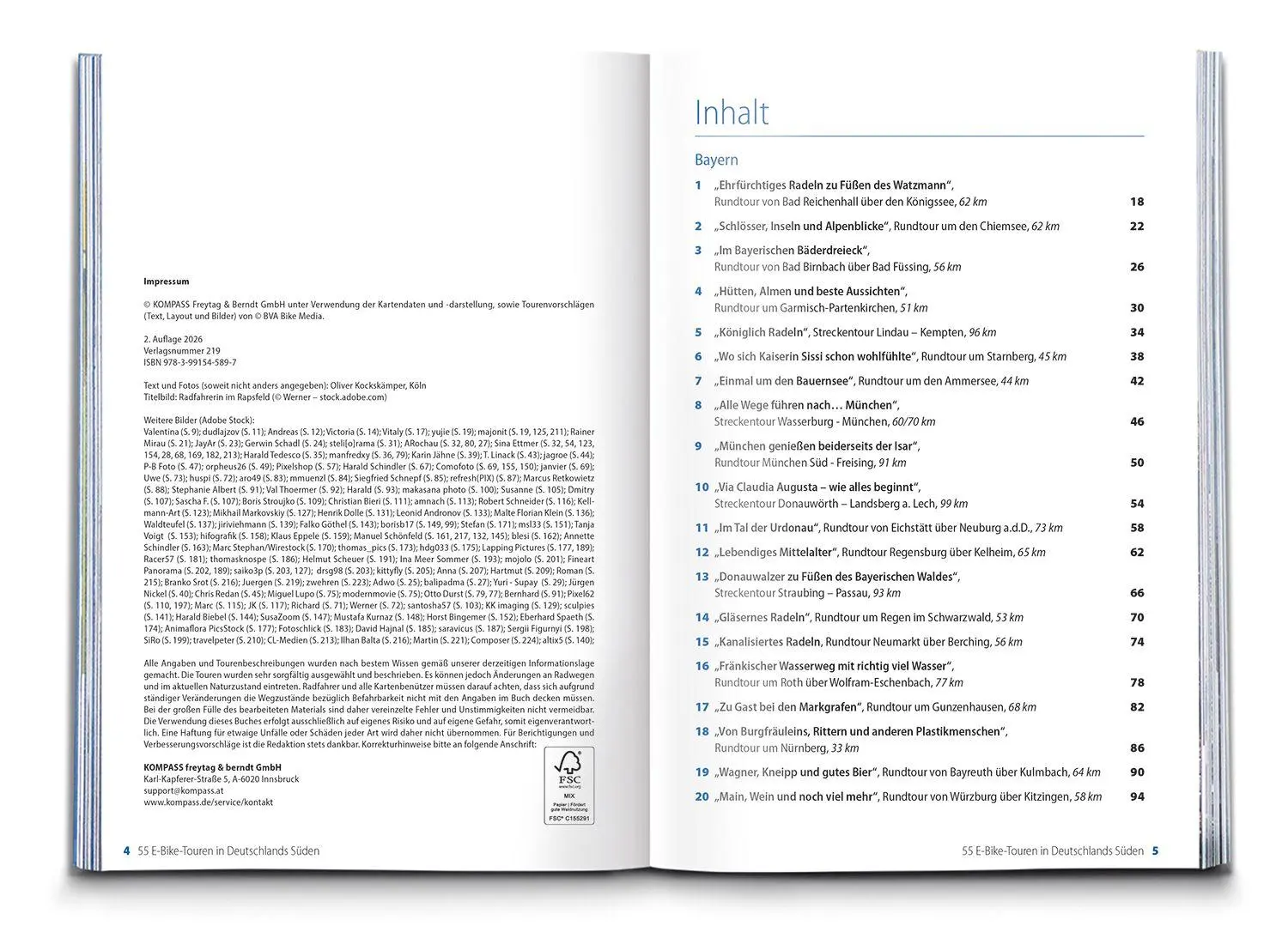 Bild: 9783991545897 | BVA Die 55 schönsten E-Bike Touren in Deutschlands Süden | Taschenbuch