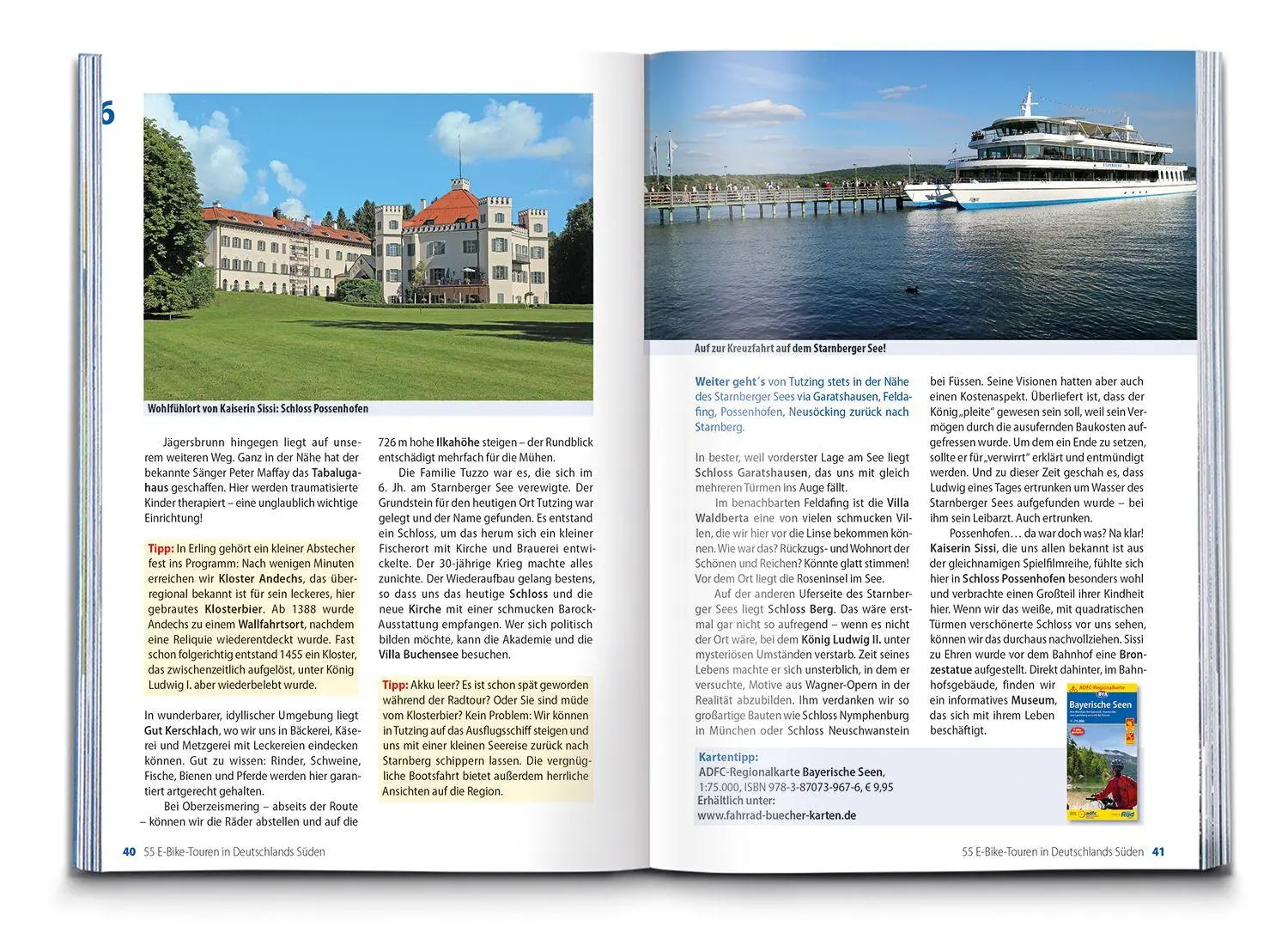 Bild: 9783991545897 | BVA Die 55 schönsten E-Bike Touren in Deutschlands Süden | Taschenbuch