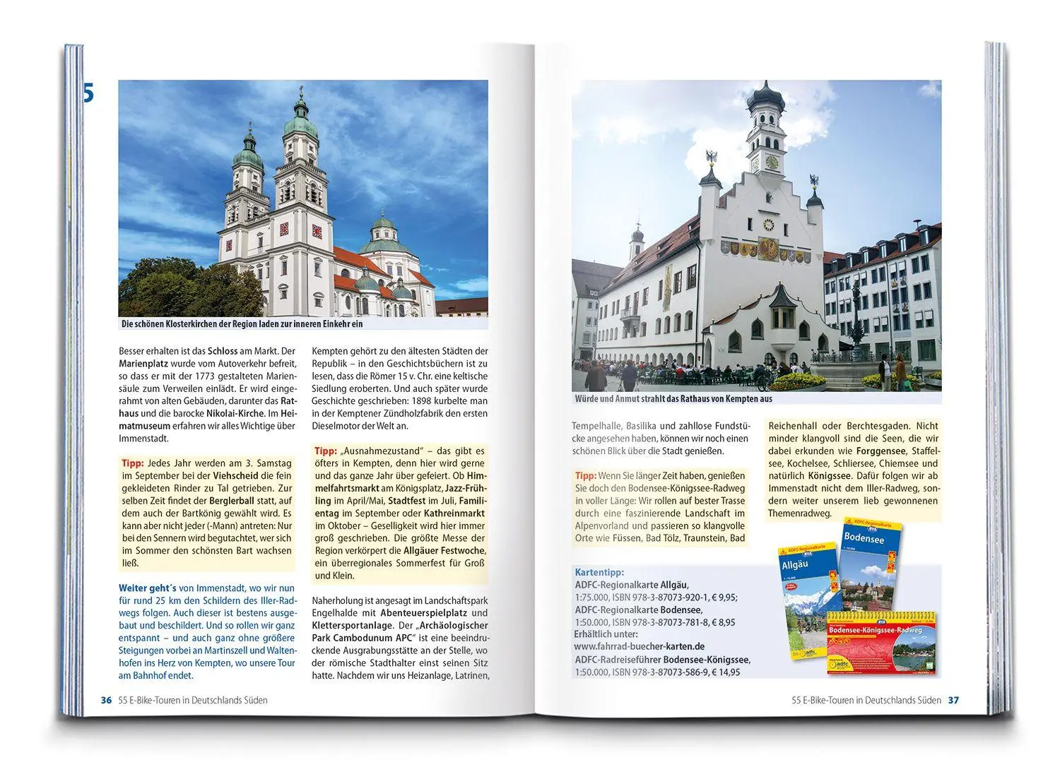 Bild: 9783991545897 | BVA Die 55 schönsten E-Bike Touren in Deutschlands Süden | Taschenbuch