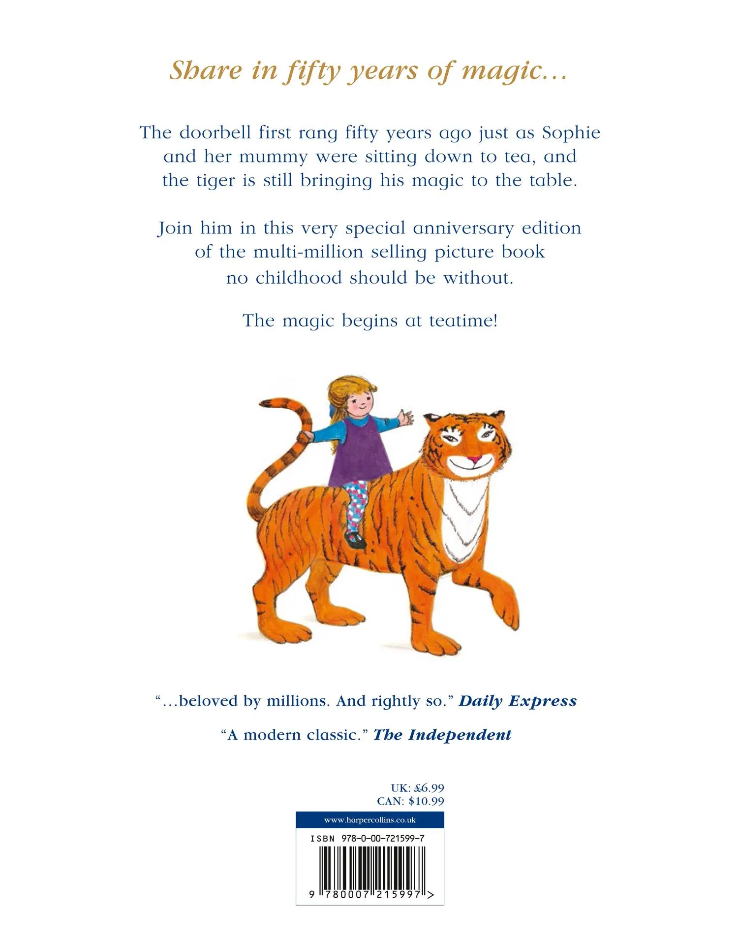 Rückseite: 9780007215997 | The Tiger Who Came to Tea | Judith Kerr | Taschenbuch | 32 S. | 2006