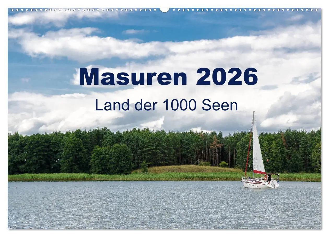 Cover: 9783457925997 | Masuren 2026 - Land der 1000 Seen (Wandkalender 2026 DIN A2 quer),...