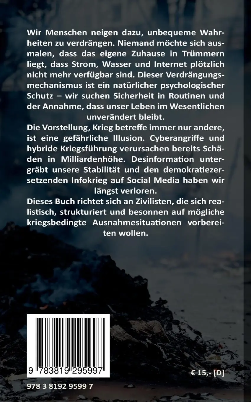 Rückseite: 9783819295997 | Ein Handbuch für den Ernstfall | Krieg für Zivilisten | Weinmeister
