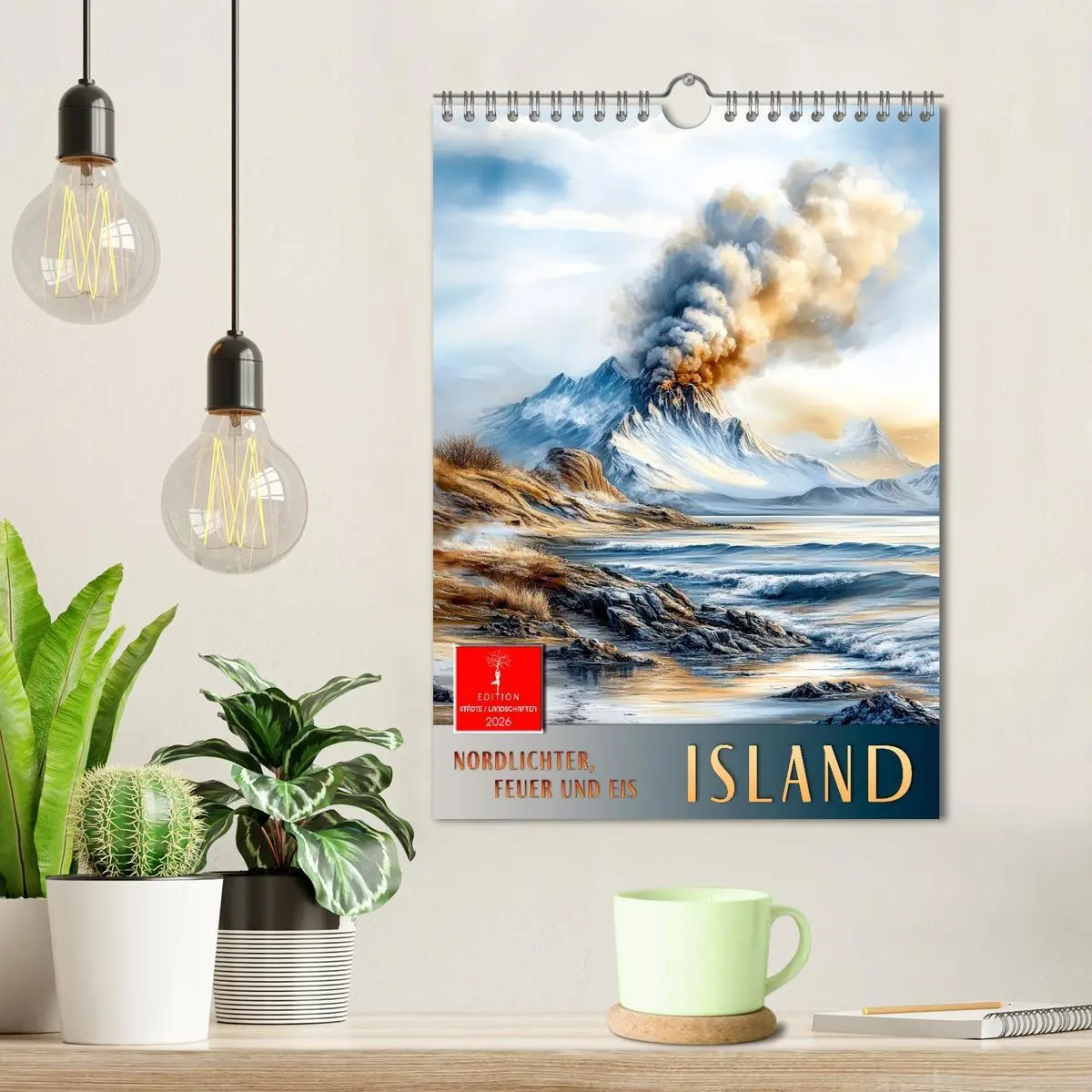 Bild: 9783457296097 | Island - Nordlichter, Feuer und Eis (Wandkalender 2026 DIN A4...