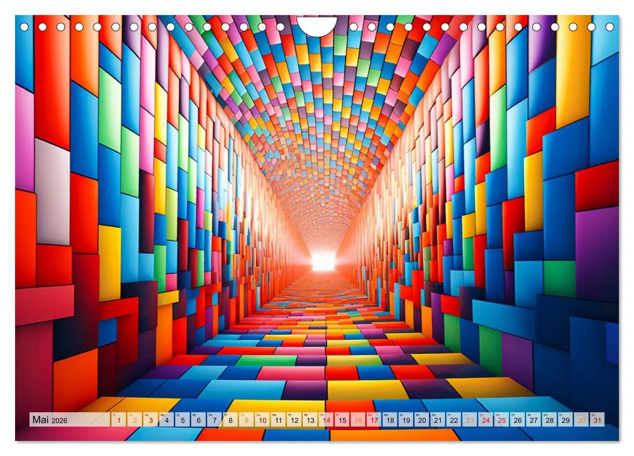 Bild: 9783457366097 | 3D - Abstrakte und futuristische Illustrationen (Wandkalender 2026...