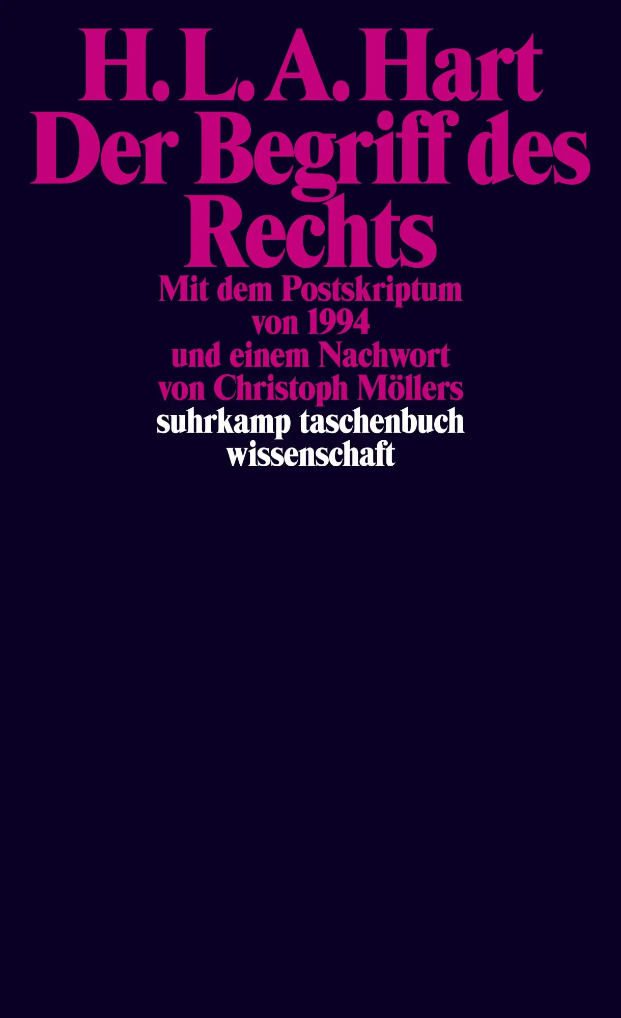 Cover: 9783518296097 | Der Begriff des Rechts | H. L. A. Hart | Taschenbuch | 400 S. | 2011