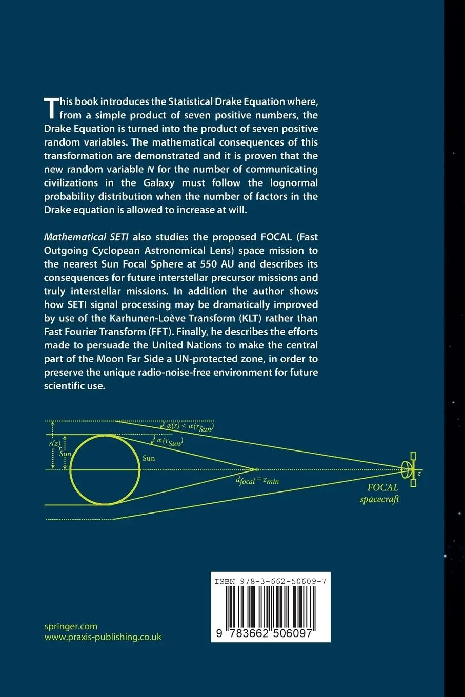 Rückseite: 9783662506097 | Mathematical SETI | Statistics, Signal Processing, Space Missions