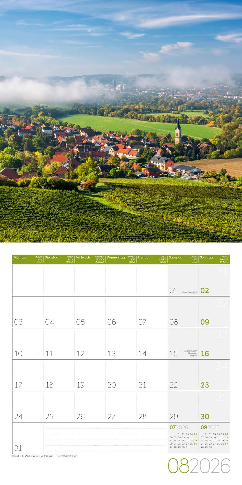 Bild: 9783838446097 | Deutschland Kalender 2026 - 30x30 | Ackermann Kunstverlag GmbH | 28 S.
