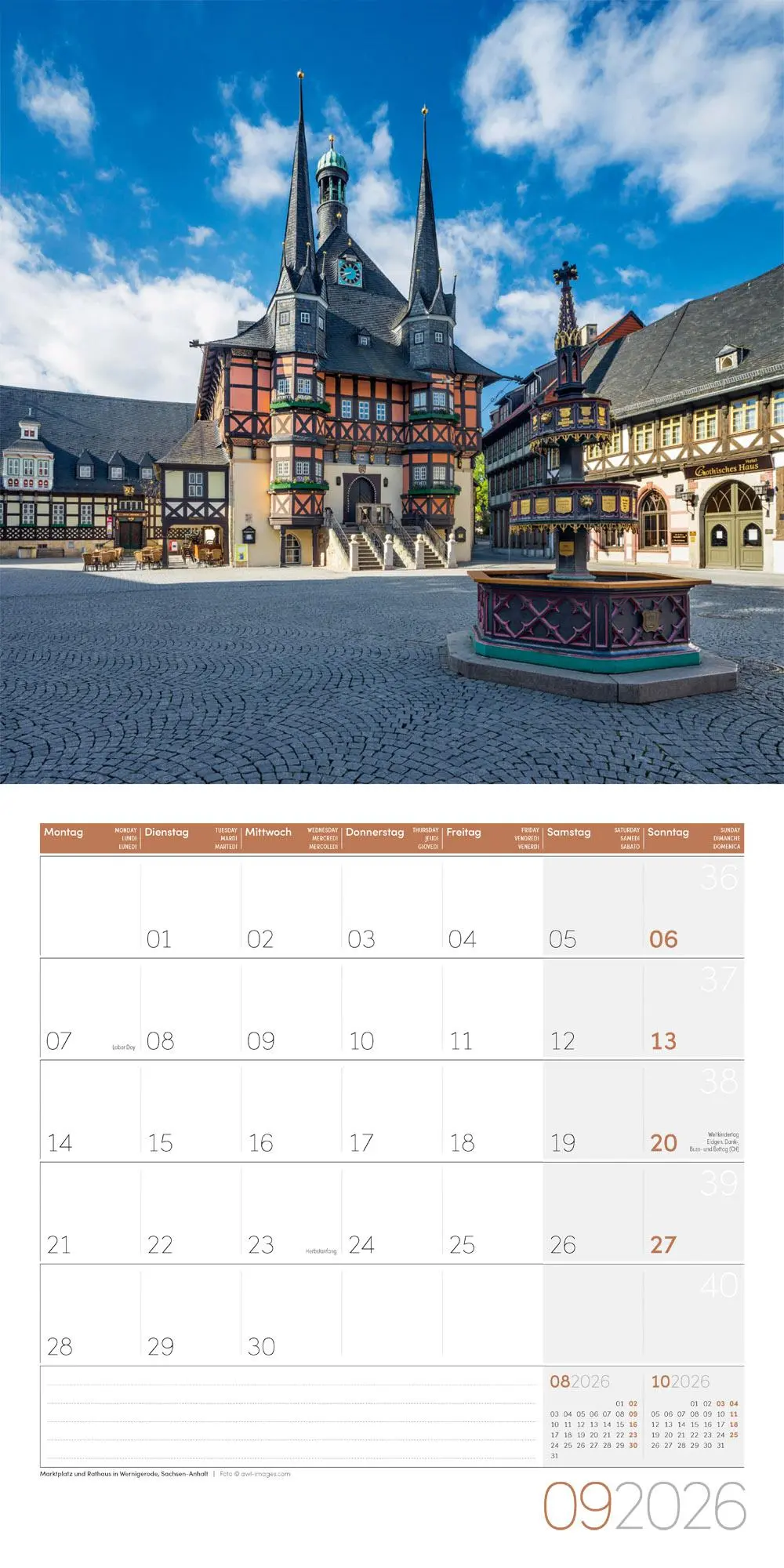 Bild: 9783838446097 | Deutschland Kalender 2026 - 30x30 | Ackermann Kunstverlag GmbH | 28 S.
