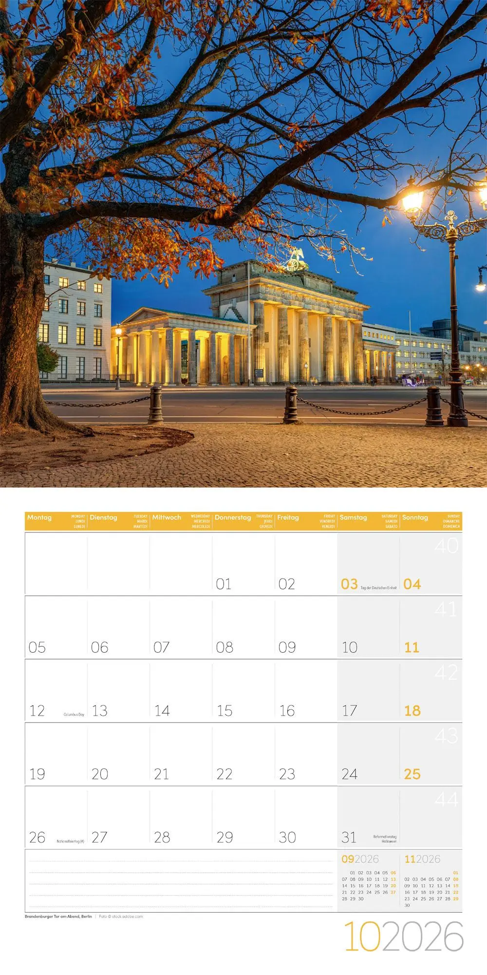 Bild: 9783838446097 | Deutschland Kalender 2026 - 30x30 | Ackermann Kunstverlag GmbH | 28 S.