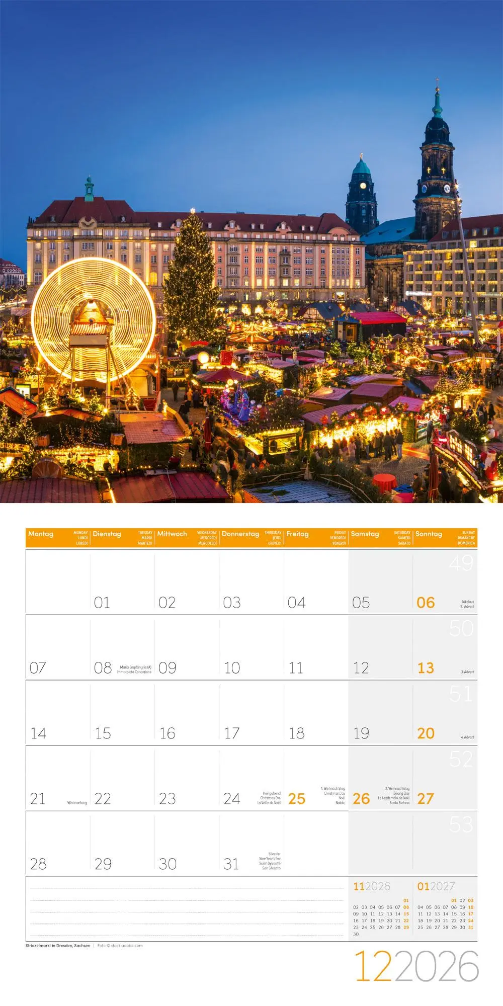 Bild: 9783838446097 | Deutschland Kalender 2026 - 30x30 | Ackermann Kunstverlag GmbH | 28 S.
