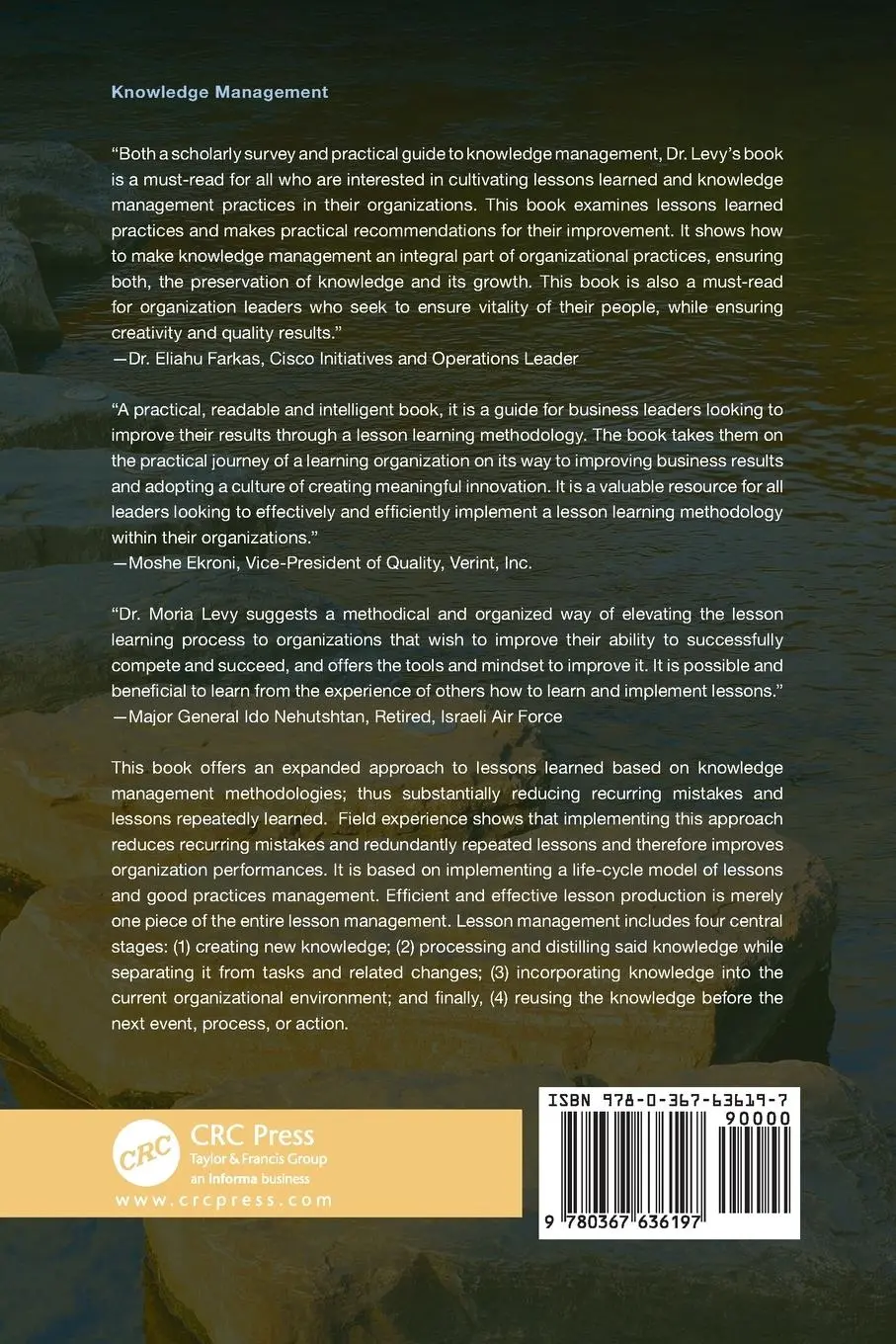Rückseite: 9780367636197 | A Holistic Approach to Lessons Learned | Moria Levy | Taschenbuch