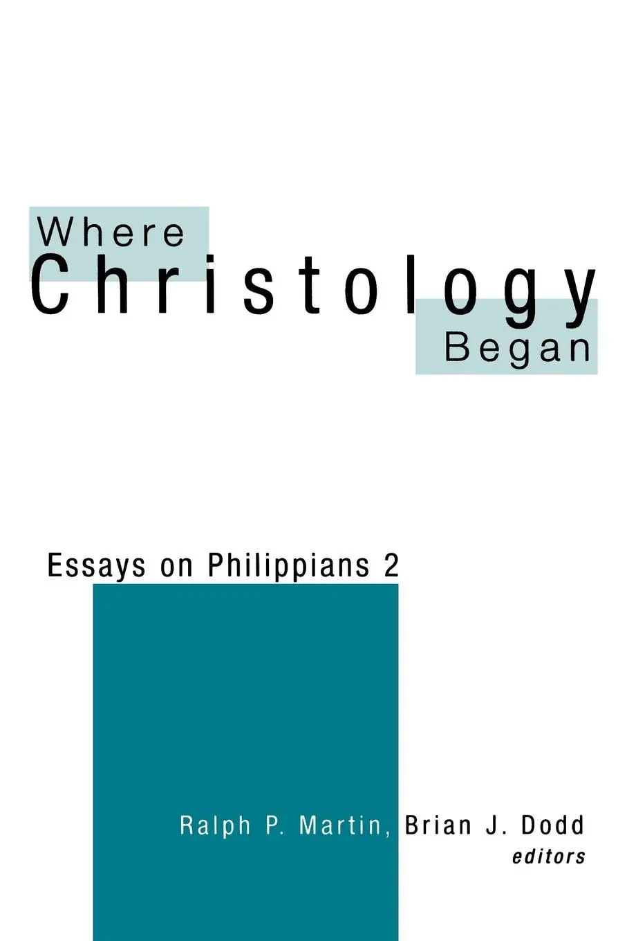 Cover: 9780664256197 | Where Christology Began | Dodd Martin | Taschenbuch | Englisch | 1998
