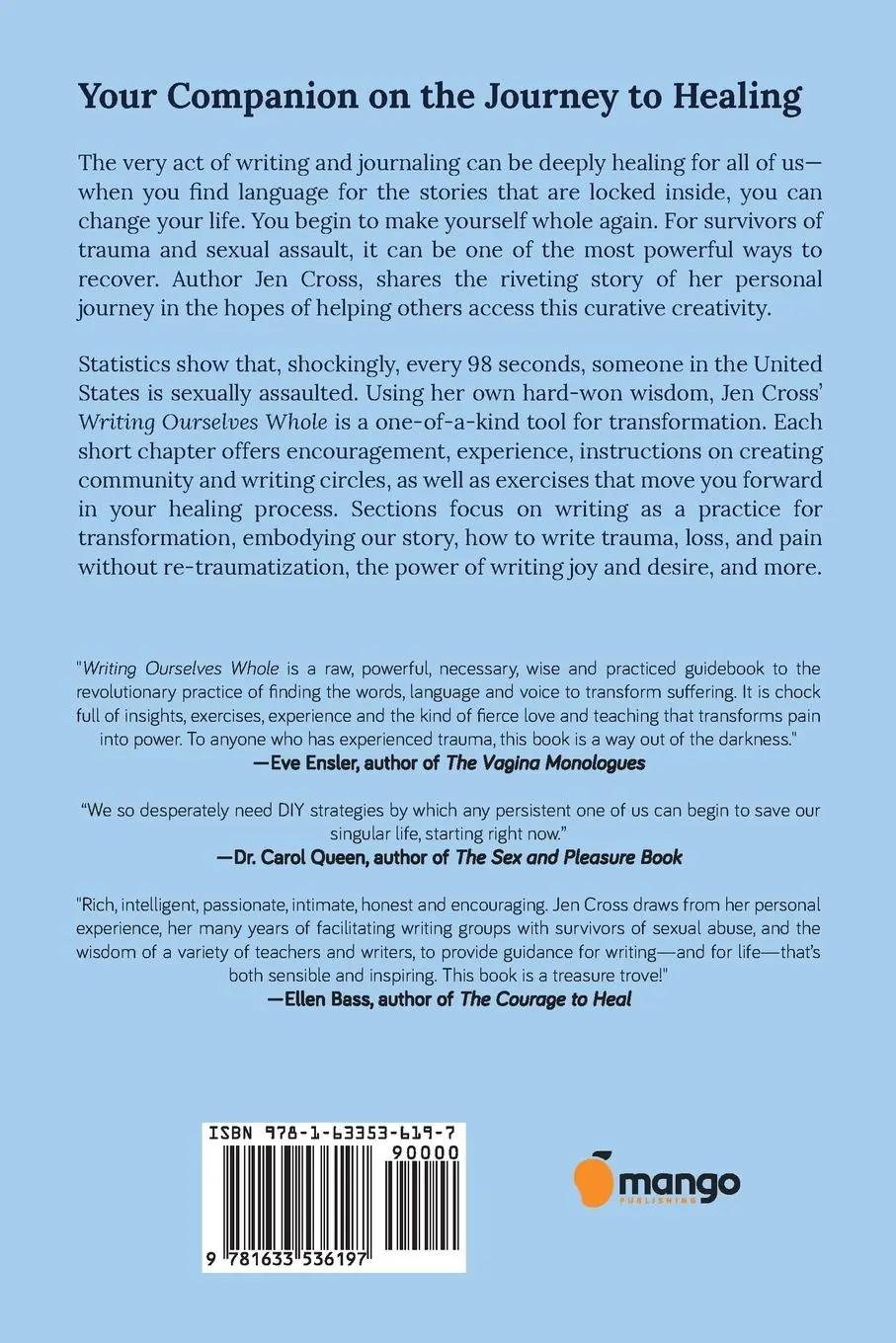 Rückseite: 9781633536197 | Writing Ourselves Whole | Jennifer Cross | Taschenbuch | Englisch