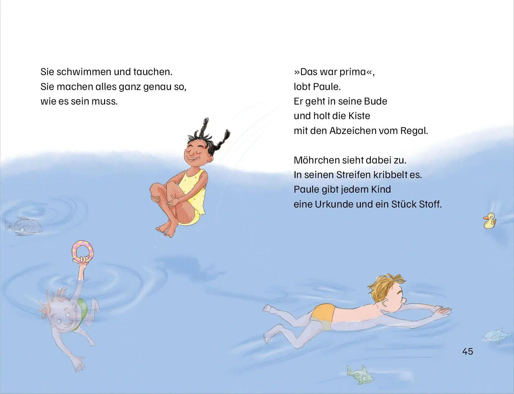 Bild: 9783423766197 | Grimm und Möhrchen machen das Seepferdchen | Stephanie Schneider