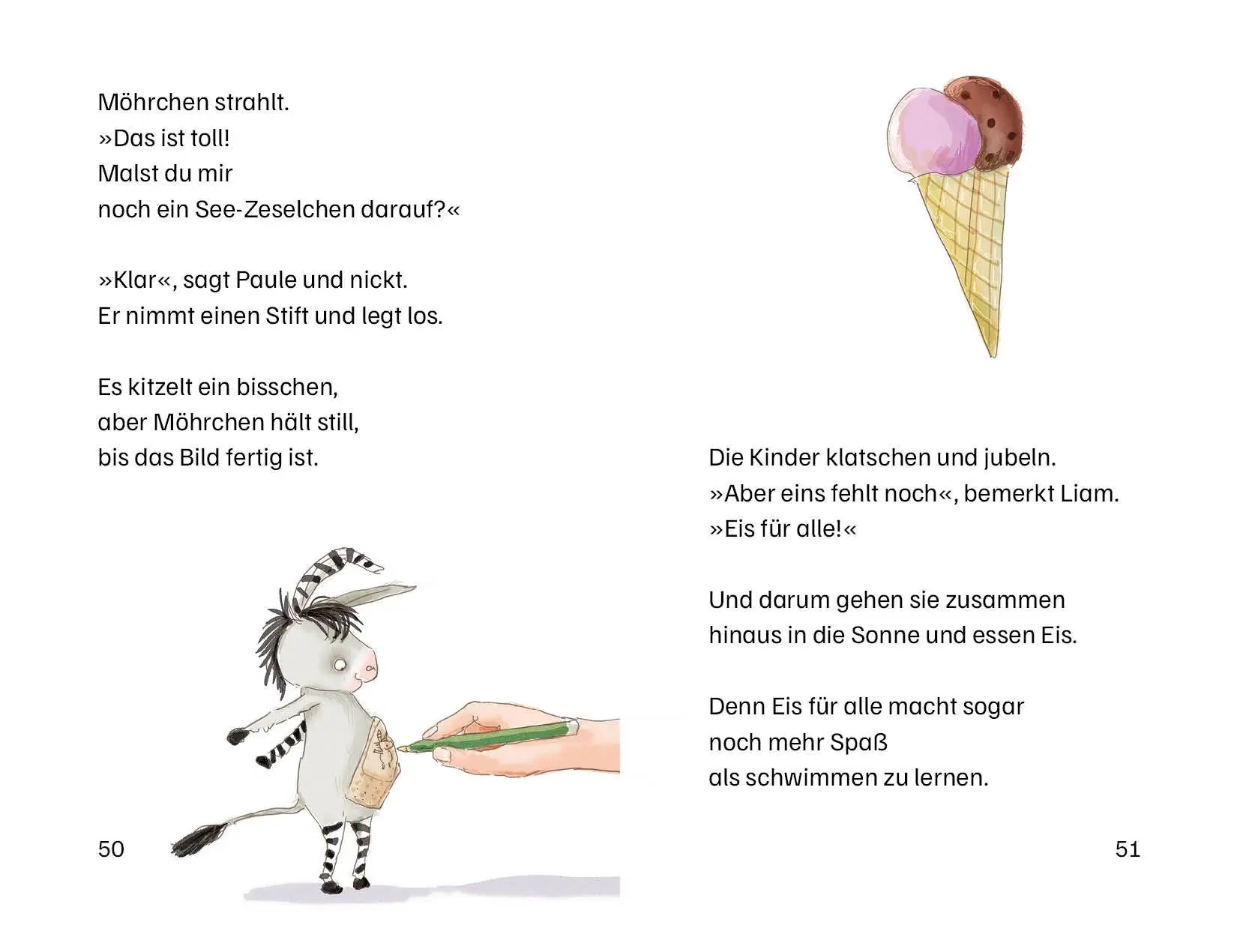 Bild: 9783423766197 | Grimm und Möhrchen machen das Seepferdchen | Stephanie Schneider