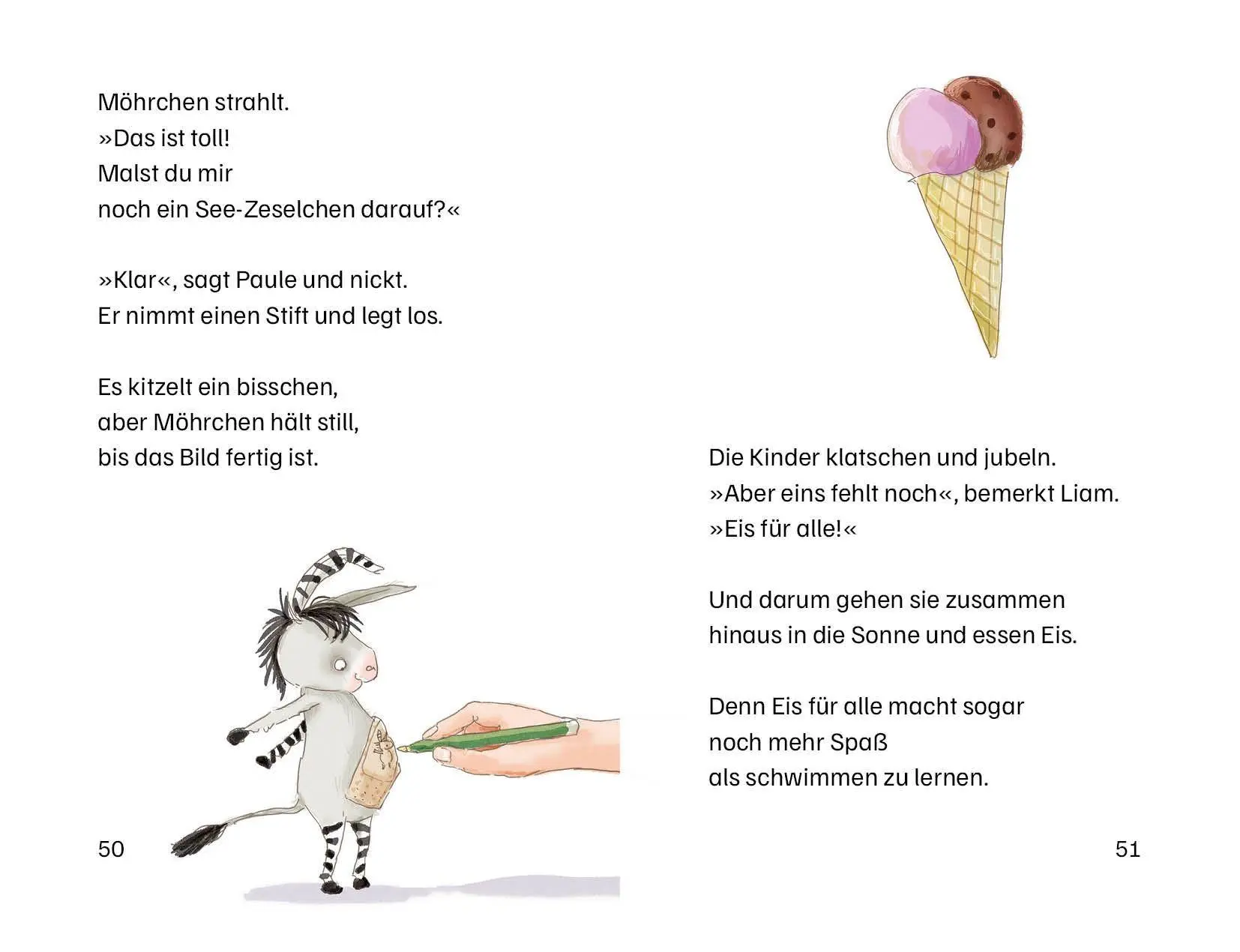 Bild: 9783423766197 | Grimm und Möhrchen machen das Seepferdchen | Stephanie Schneider