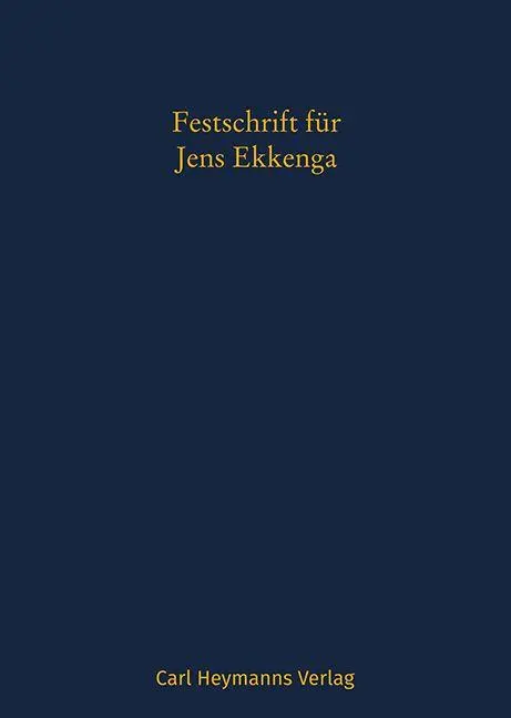 Cover: 9783452306197 | Festschrift für Jens Ekkenga | zum 70. Geburtstag | Udo Becker (u. a.)