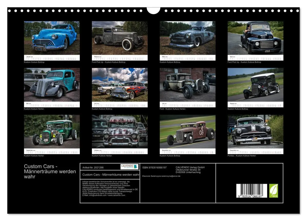 Bild: 9783516066197 | Custom Cars - Männerträume werden wahr (Wandkalender 2026 DIN A3...