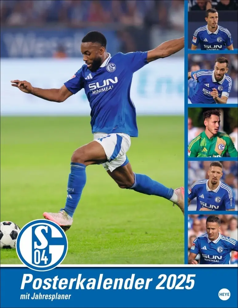 Cover: 9783756406197 | Schalke 04 Posterkalender 2025 | Kalender | Spiralbindung | Deutsch
