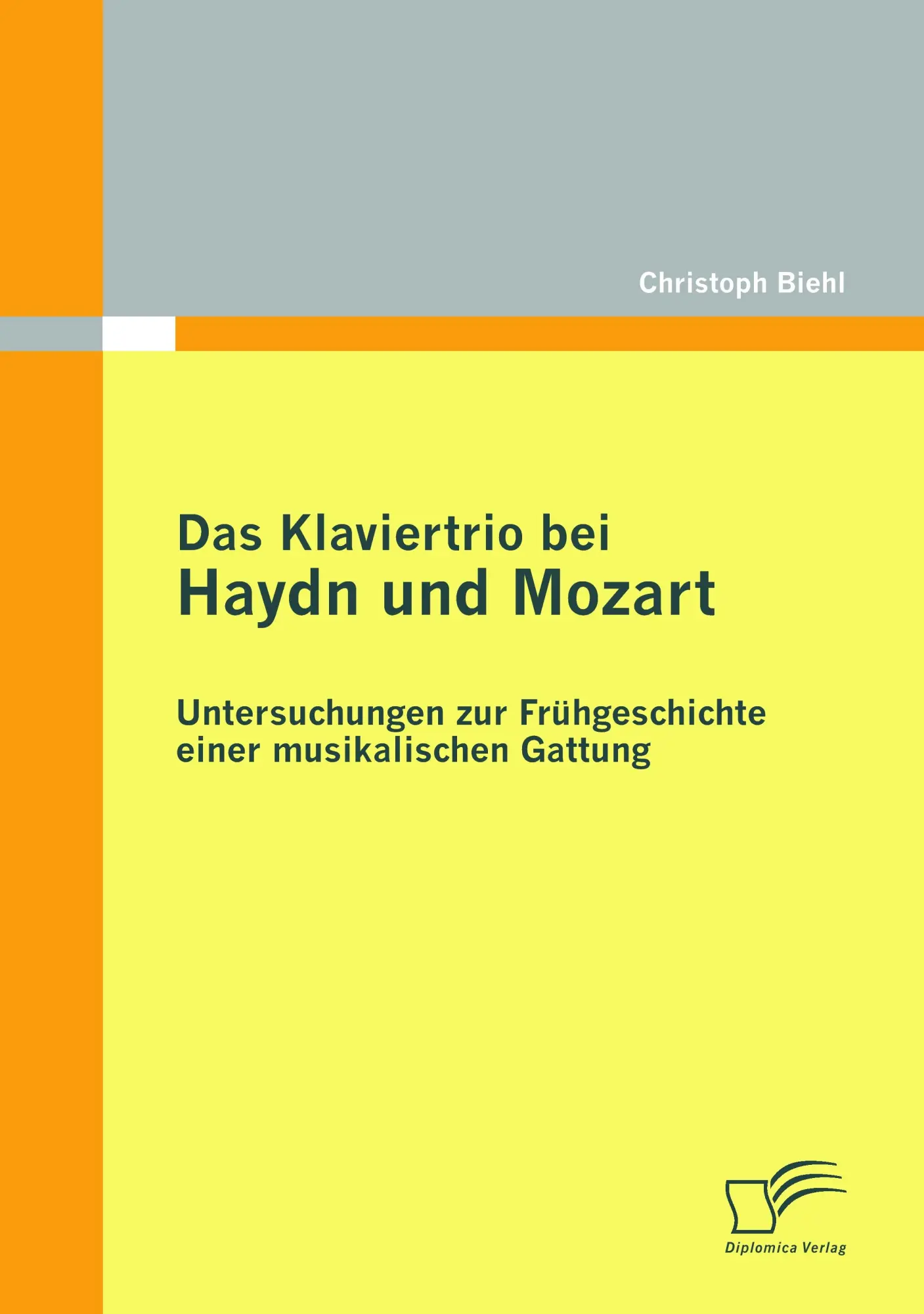 Cover: 9783836696197 | Das Klaviertrio bei Haydn und Mozart: Untersuchungen zur...