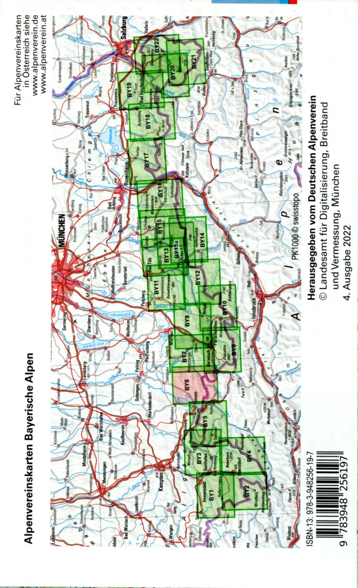 Bild: 9783948256197 | Ammergauer Alpen West, Hochplatte, Kreuzspitze | (Land-)Karte | 2022