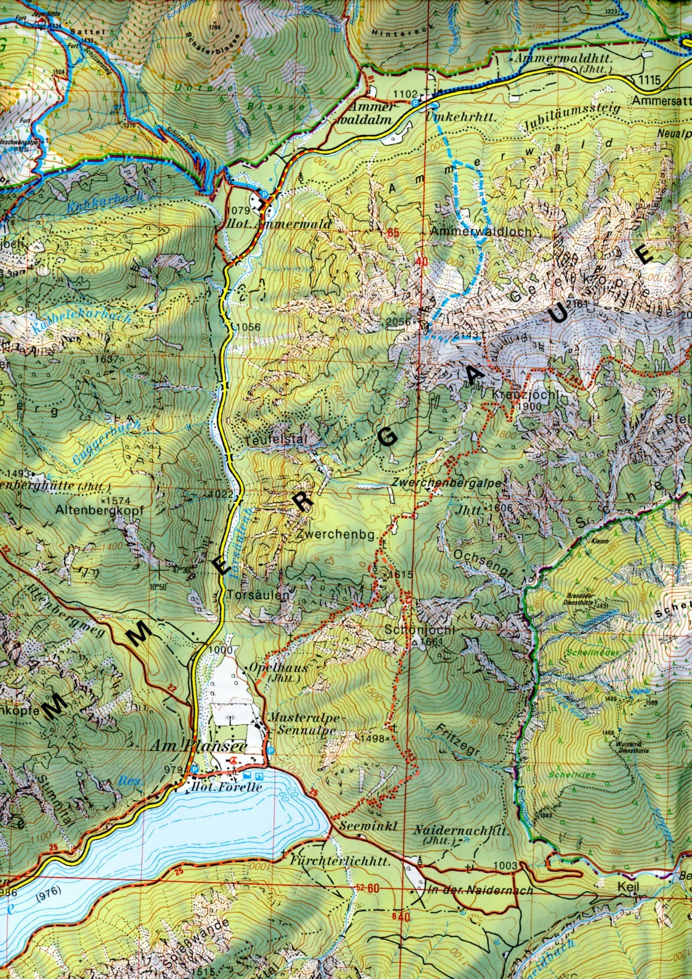 Bild: 9783948256197 | Ammergauer Alpen West, Hochplatte, Kreuzspitze | (Land-)Karte | 2022