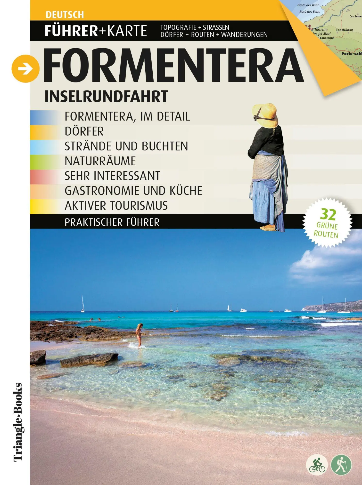 Formentera Inselrundfahrt. Führer + Karte