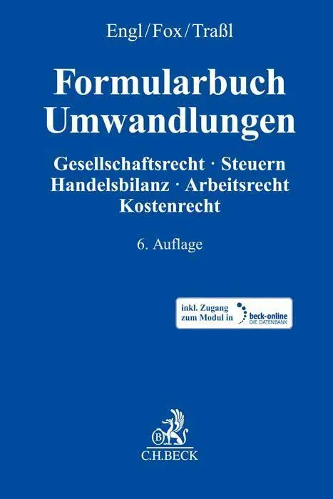 Cover: 9783406786297 | Formularbuch Umwandlungen | Thomas Fox (u. a.) | Bundle | 1 Buch