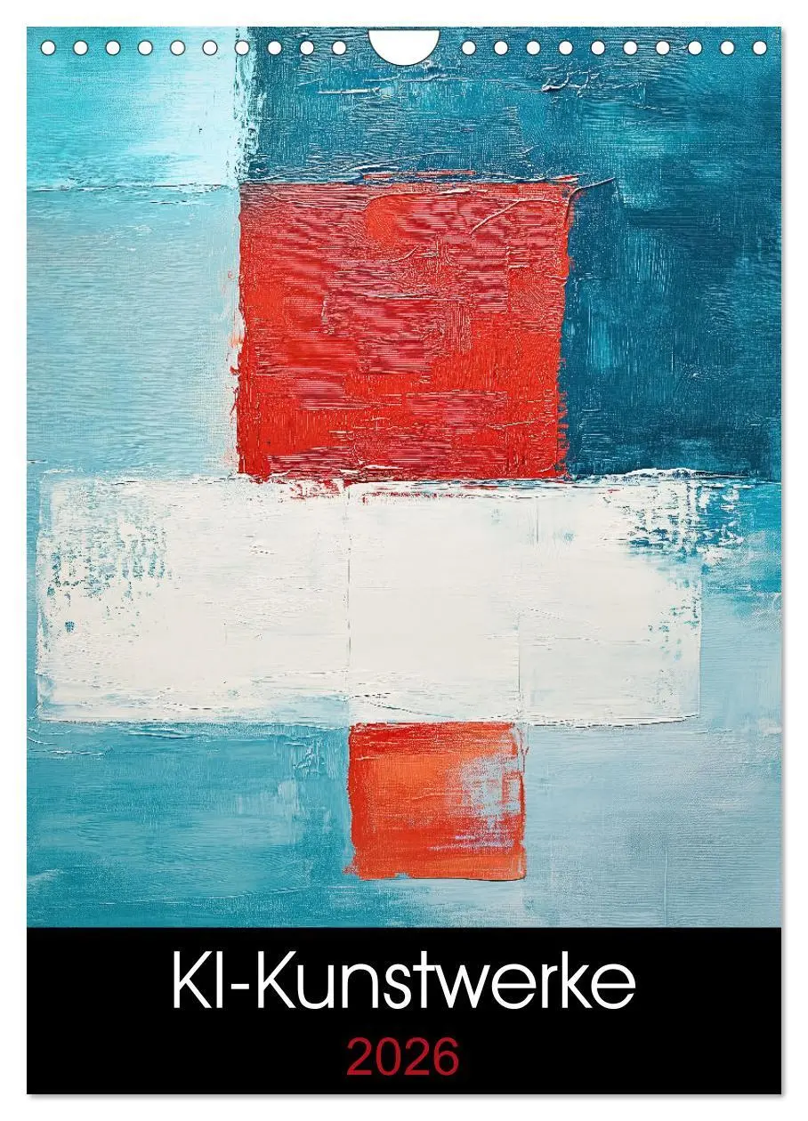 Cover: 9783457276297 | KI-Kunstwerke (Wandkalender 2026 DIN A4 hoch), CALVENDO Monatskalender