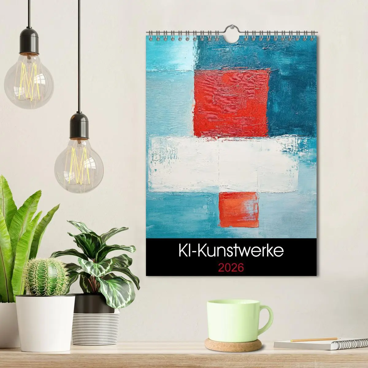 Bild: 9783457276297 | KI-Kunstwerke (Wandkalender 2026 DIN A4 hoch), CALVENDO Monatskalender
