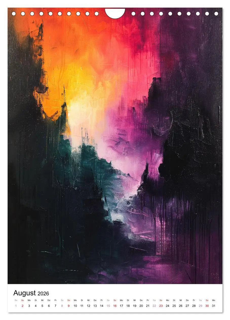 Bild: 9783457276297 | KI-Kunstwerke (Wandkalender 2026 DIN A4 hoch), CALVENDO Monatskalender
