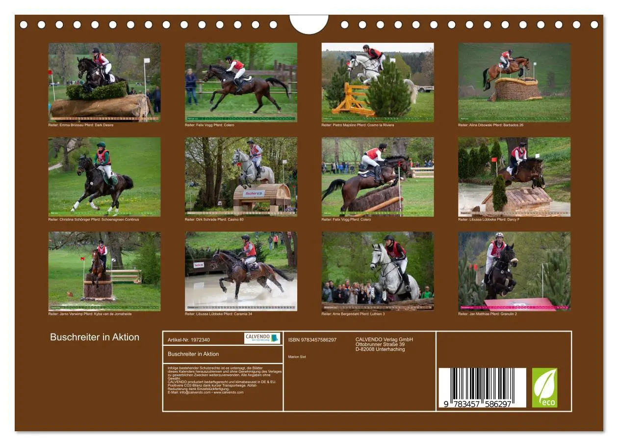 Bild: 9783457586297 | Buschreiter in Aktion (Wandkalender 2026 DIN A4 quer), CALVENDO...