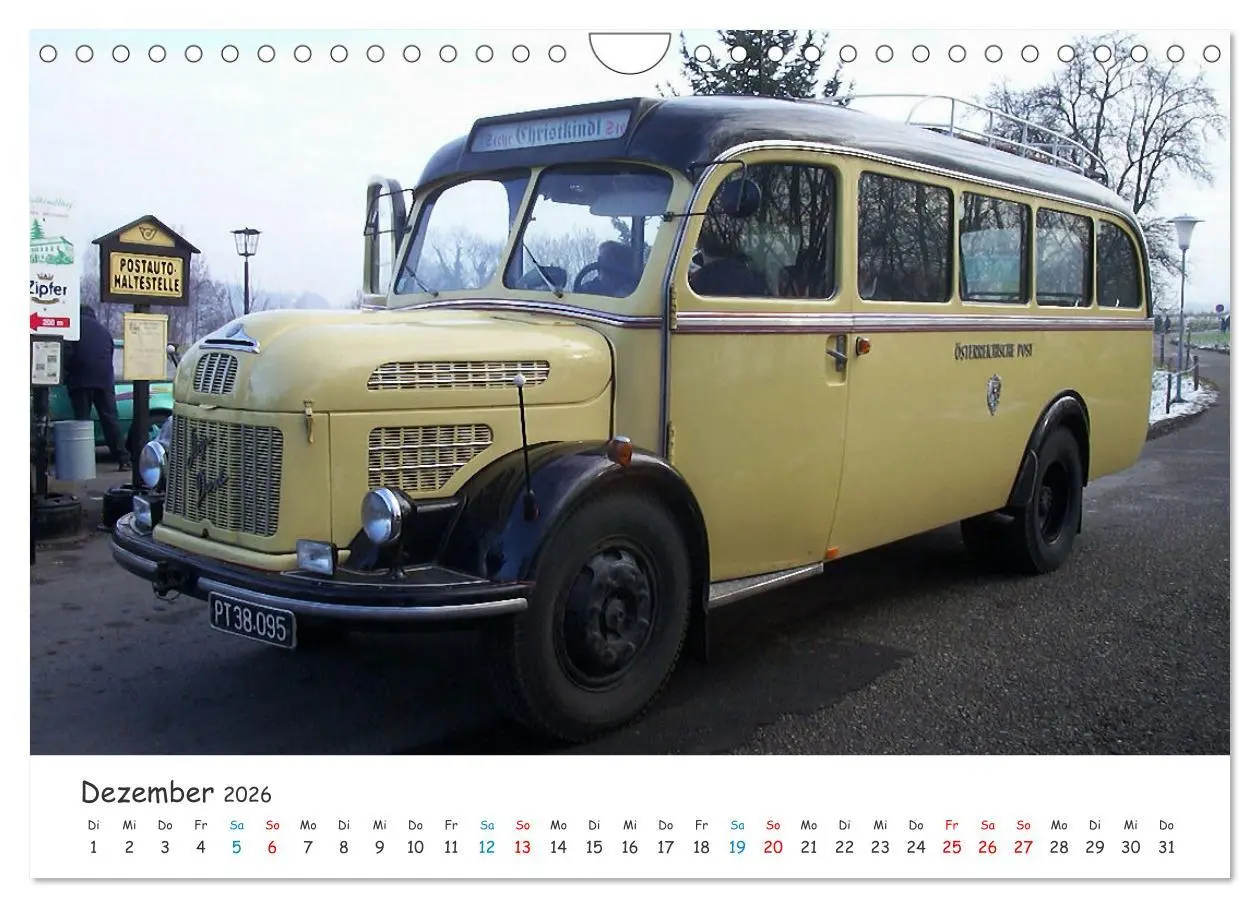 Bild: 9783457656297 | Omnibusse von heute und früher (Wandkalender 2026 DIN A4 quer),...