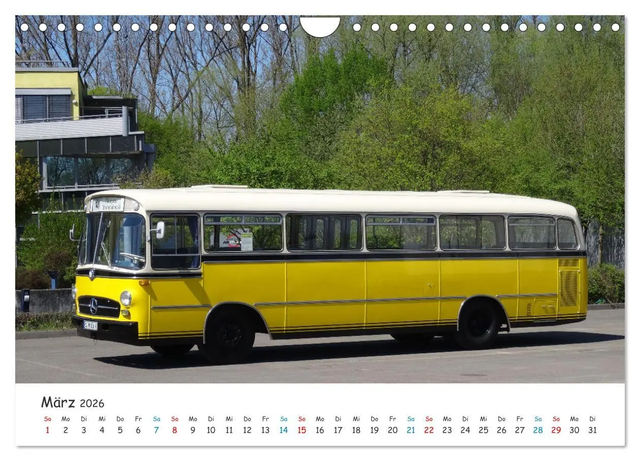Bild: 9783457656297 | Omnibusse von heute und früher (Wandkalender 2026 DIN A4 quer),...