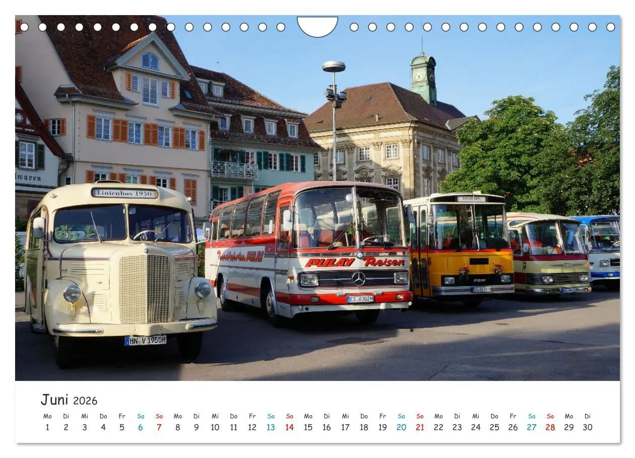 Bild: 9783457656297 | Omnibusse von heute und früher (Wandkalender 2026 DIN A4 quer),...