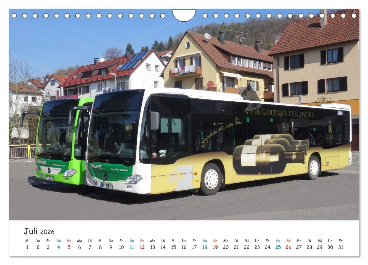 Bild: 9783457656297 | Omnibusse von heute und früher (Wandkalender 2026 DIN A4 quer),...