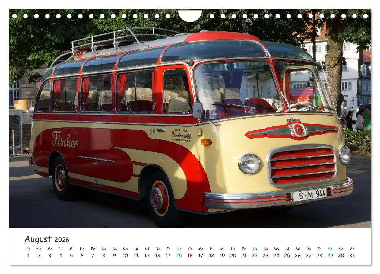 Bild: 9783457656297 | Omnibusse von heute und früher (Wandkalender 2026 DIN A4 quer),...