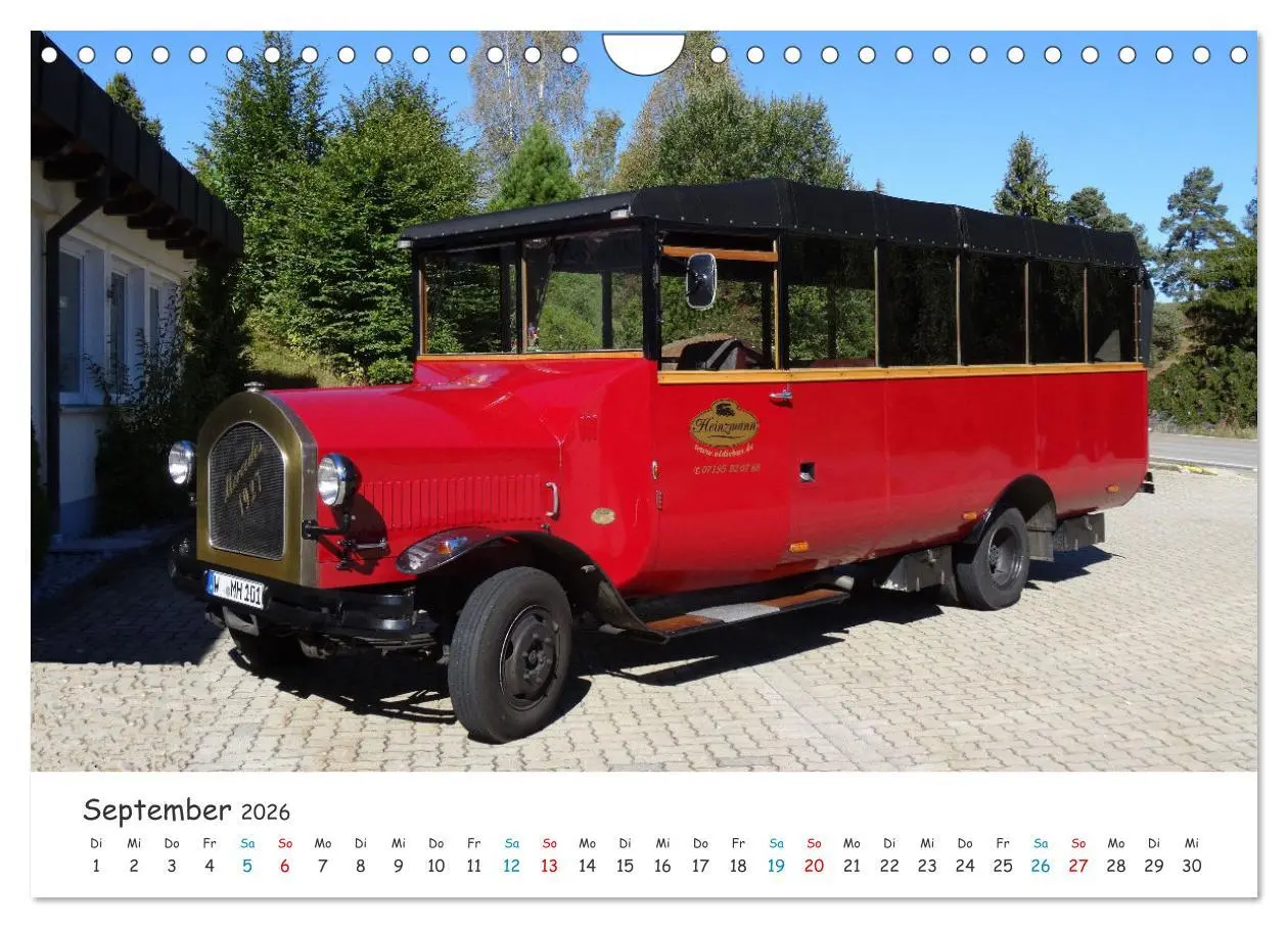 Bild: 9783457656297 | Omnibusse von heute und früher (Wandkalender 2026 DIN A4 quer),...