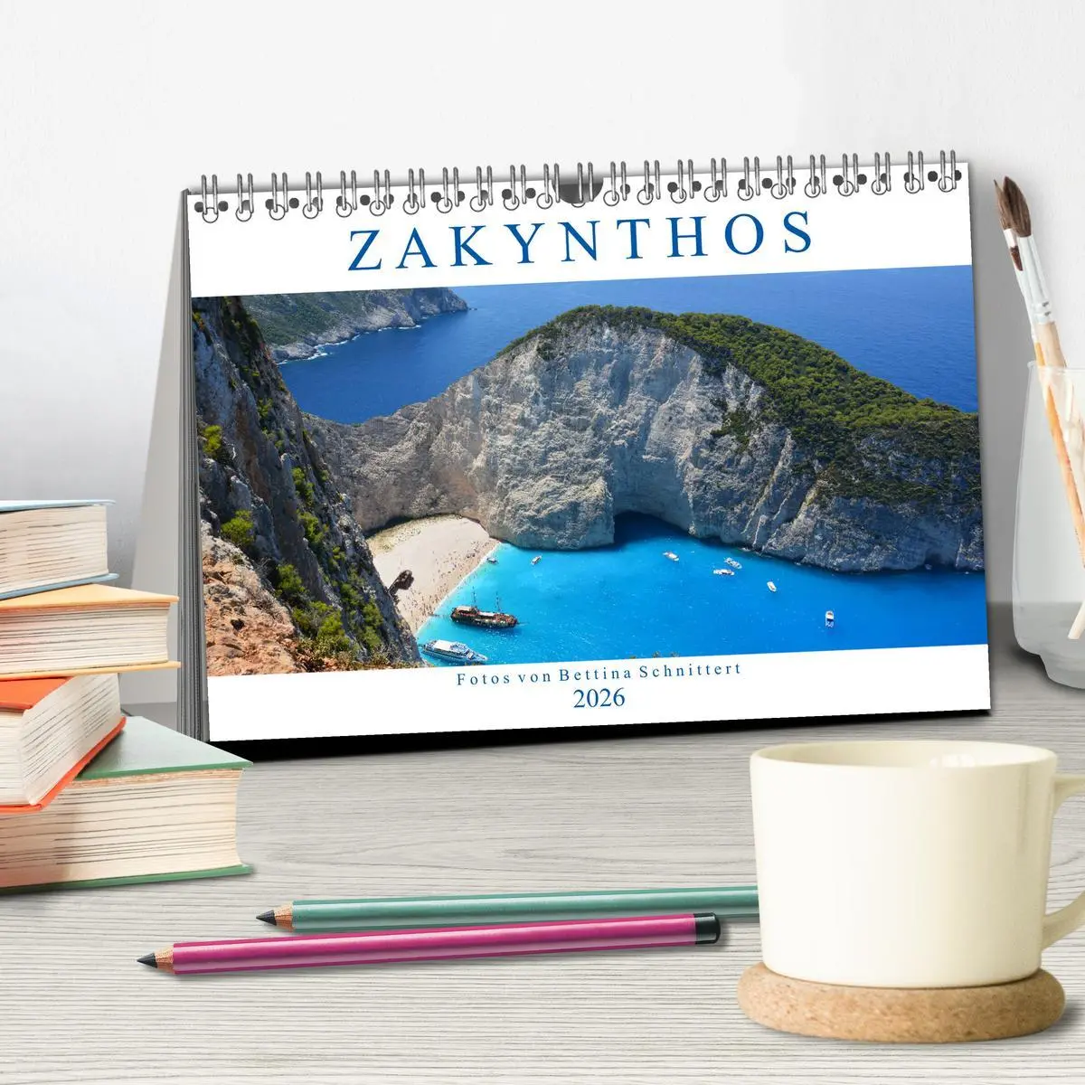 Bild: 9783457896297 | Zakynthos 2026 (Tischkalender 2026 DIN A5 quer), CALVENDO...