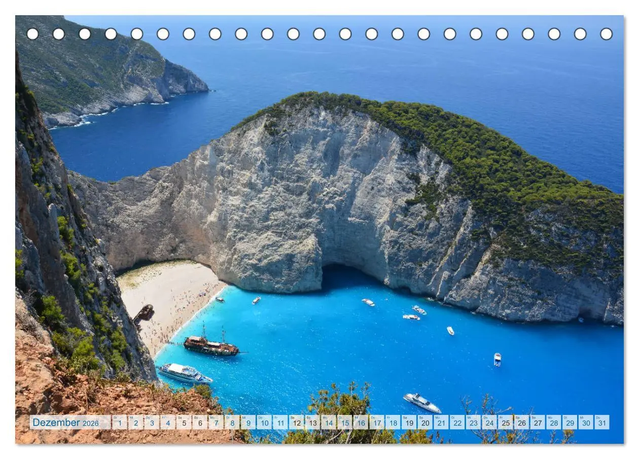 Bild: 9783457896297 | Zakynthos 2026 (Tischkalender 2026 DIN A5 quer), CALVENDO...