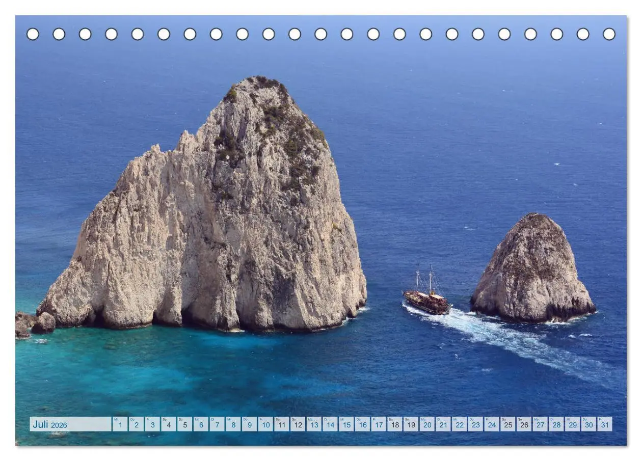 Bild: 9783457896297 | Zakynthos 2026 (Tischkalender 2026 DIN A5 quer), CALVENDO...
