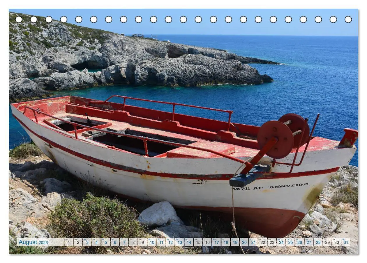 Bild: 9783457896297 | Zakynthos 2026 (Tischkalender 2026 DIN A5 quer), CALVENDO...