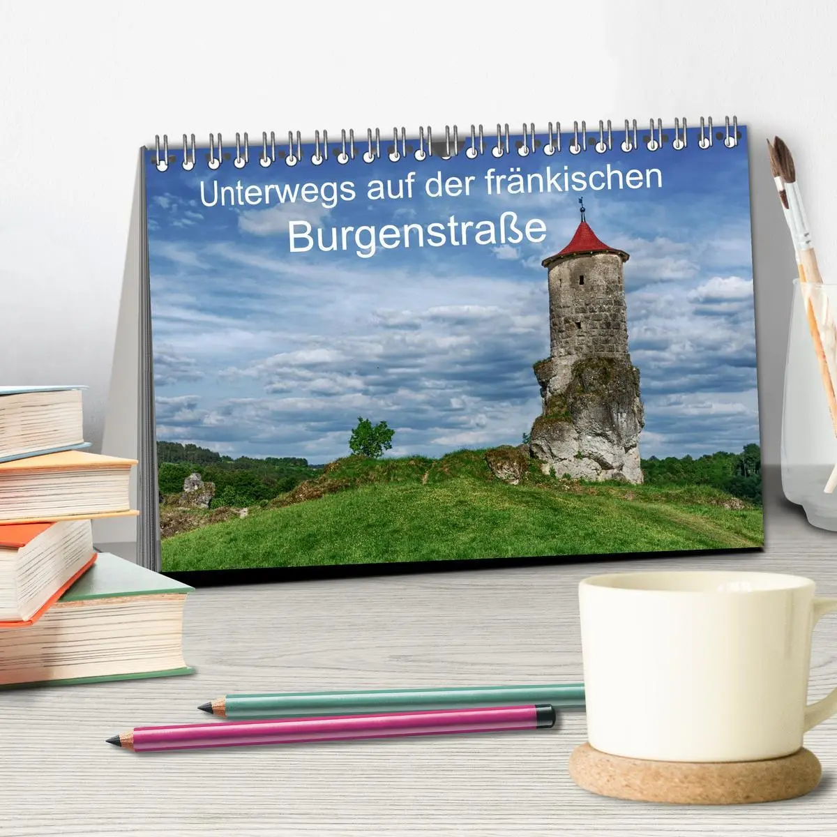 Bild: 9783516056297 | Unterwegs auf der fränkischen Burgenstraße (Tischkalender 2026 DIN...