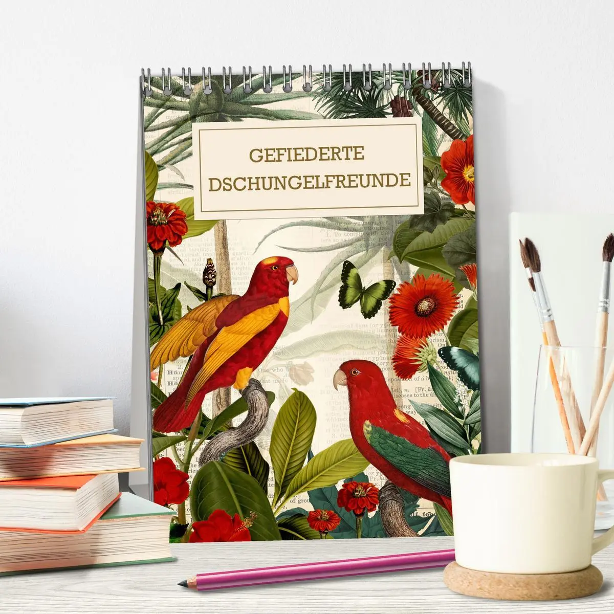 Bild: 9783516296297 | Gefiederte Dschungelfreunde (Tischkalender 2026 DIN A5 hoch),...
